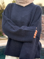 Basic Lacivert Kazak