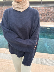 Basic Lacivert Kazak