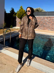 Payet Ceket- Bronze Glam