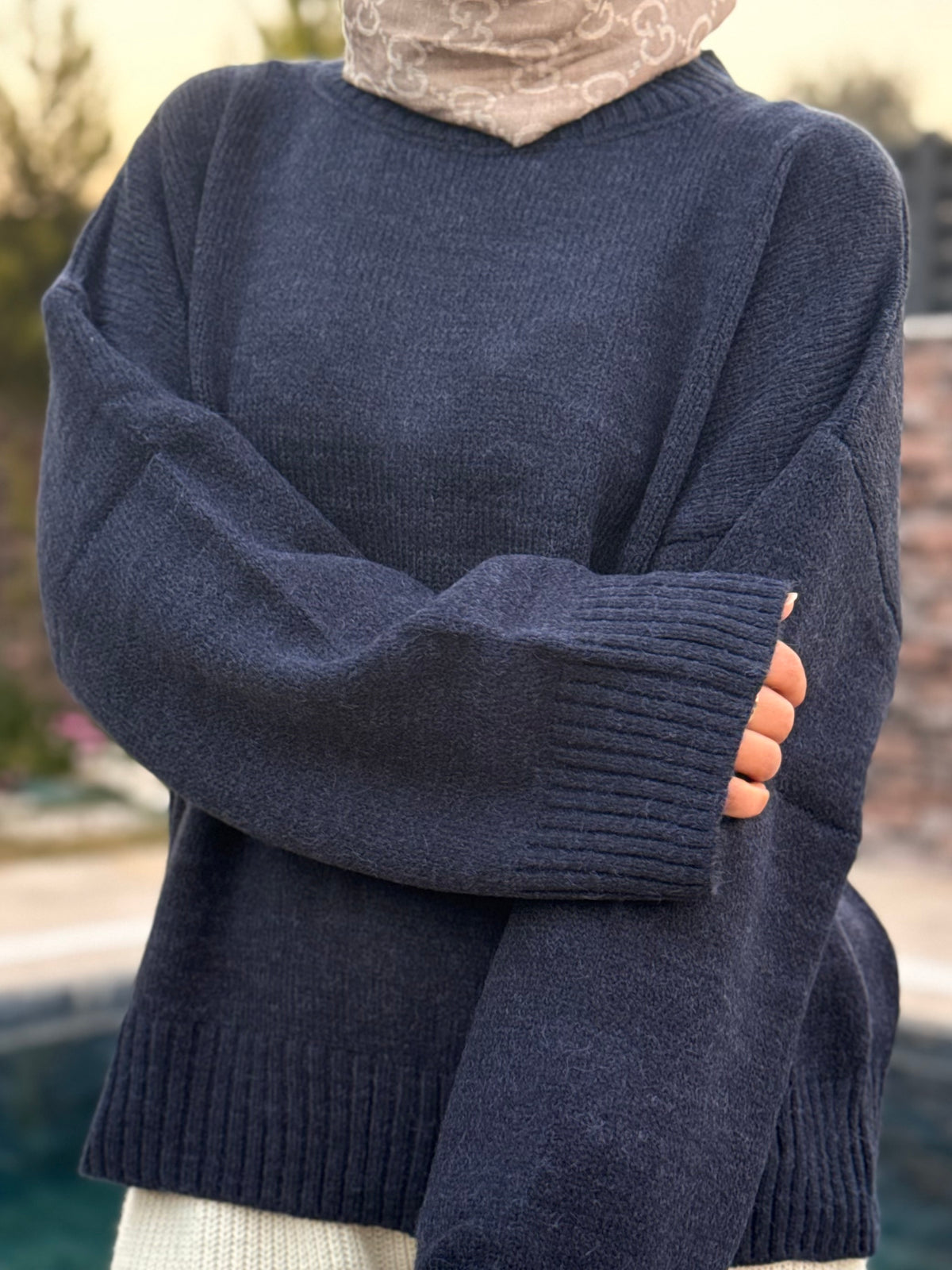 Basic Lacivert Kazak