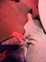 Dantel Detaylı Çelik Örme Triko