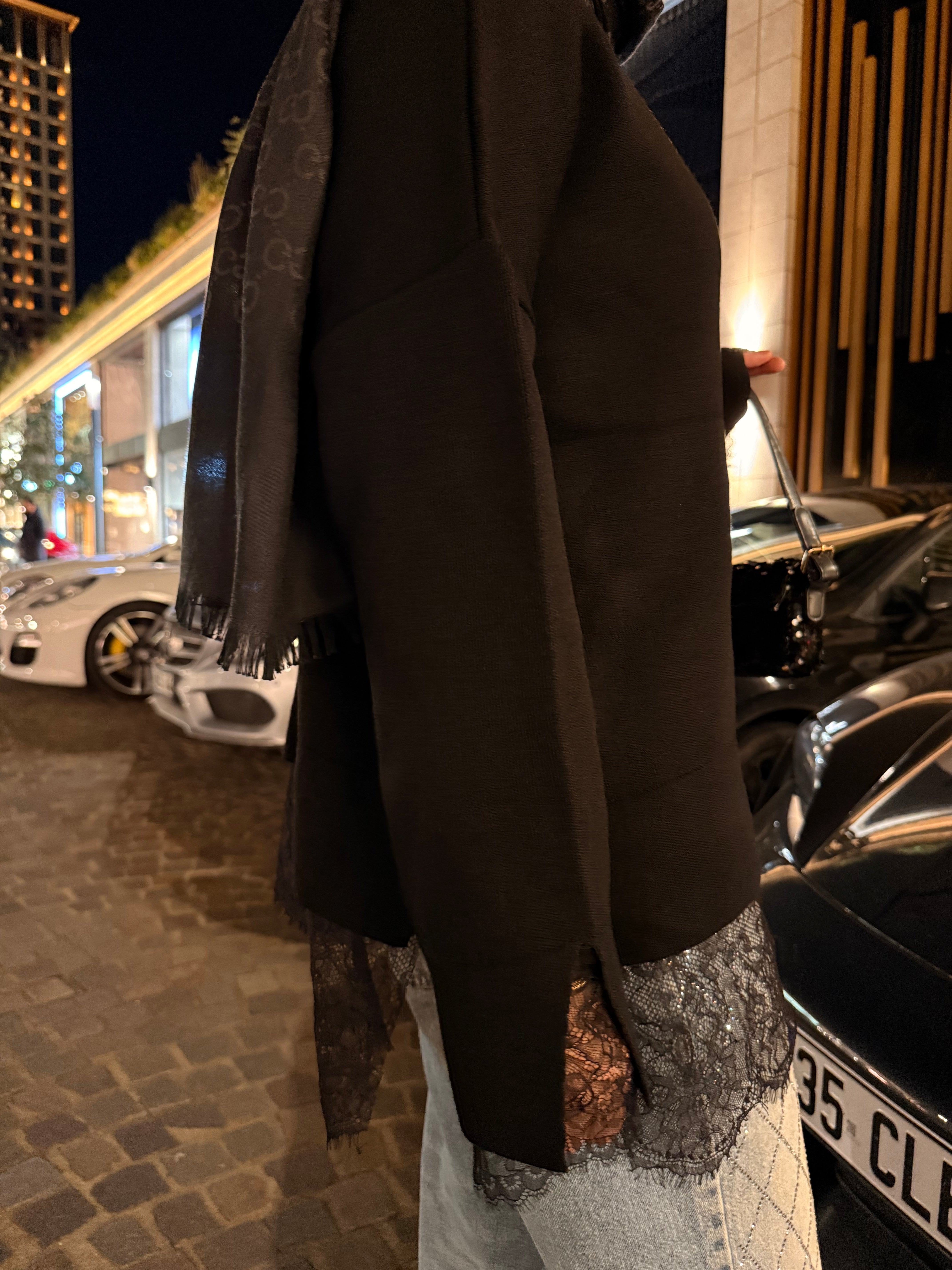 Dantel Detaylı Çelik Örme Triko