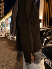 Dantel Detaylı Çelik Örme Triko