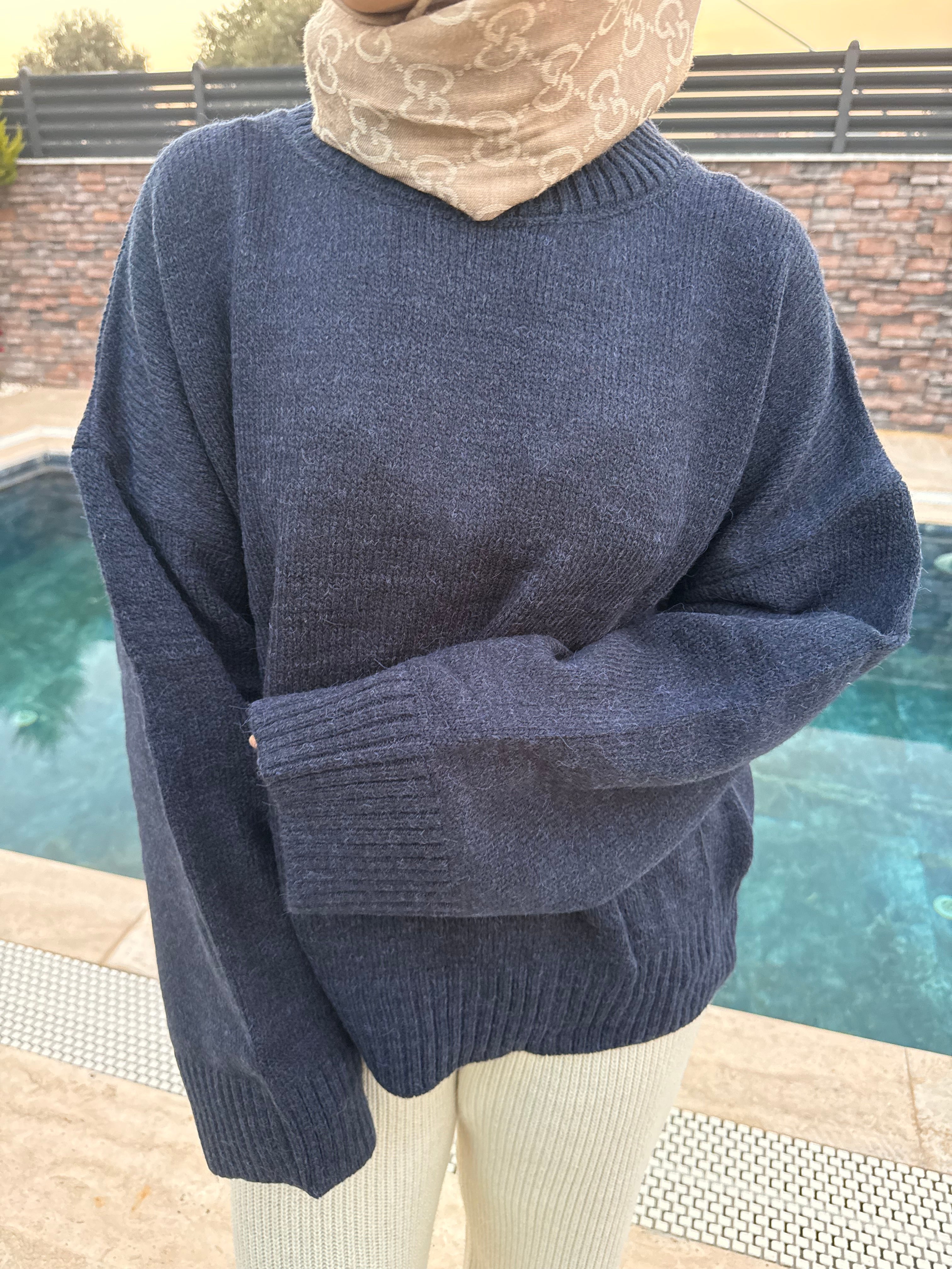 Basic Lacivert Kazak