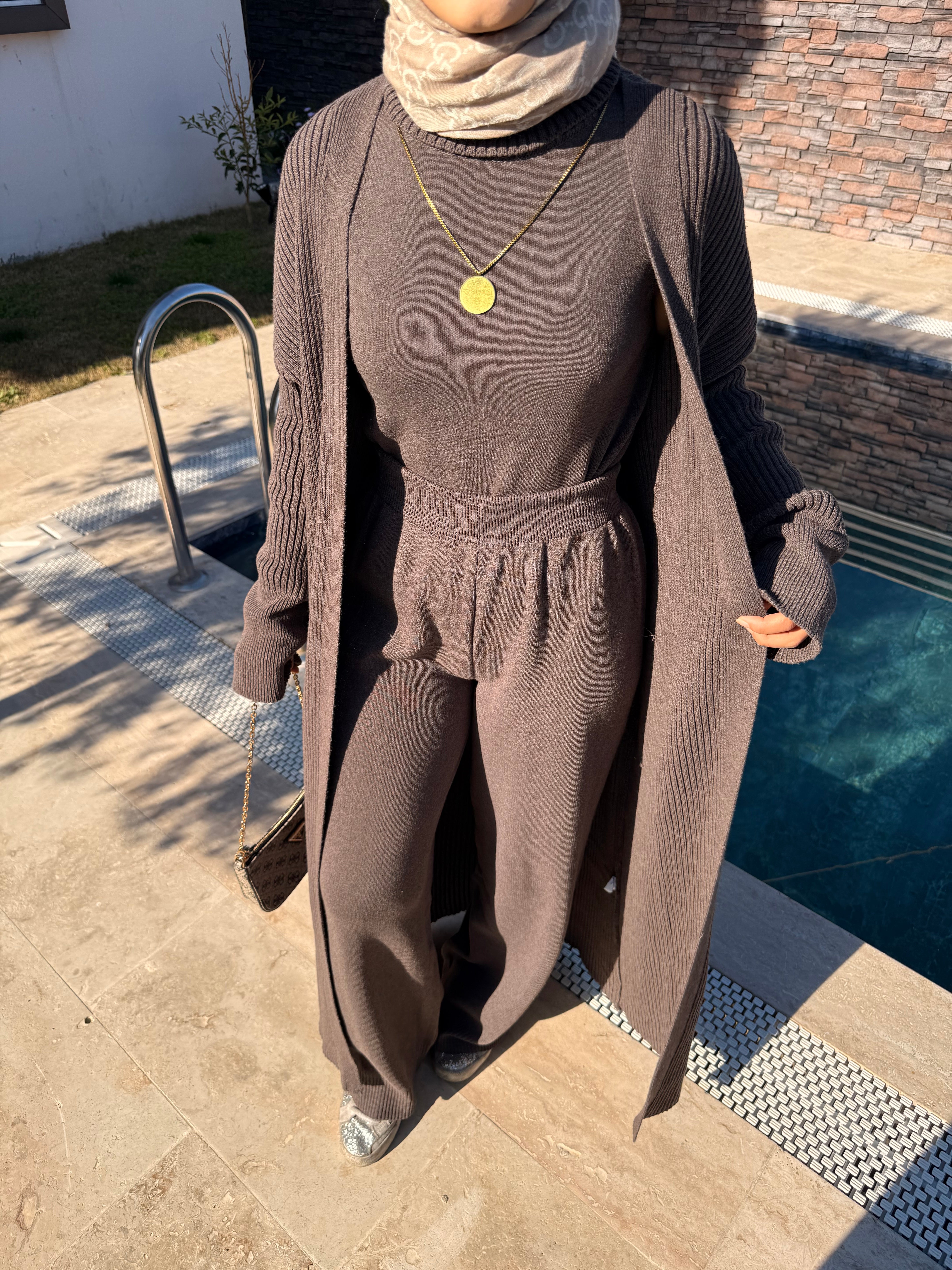 Moiré – Vizon Üçlü Triko Takım