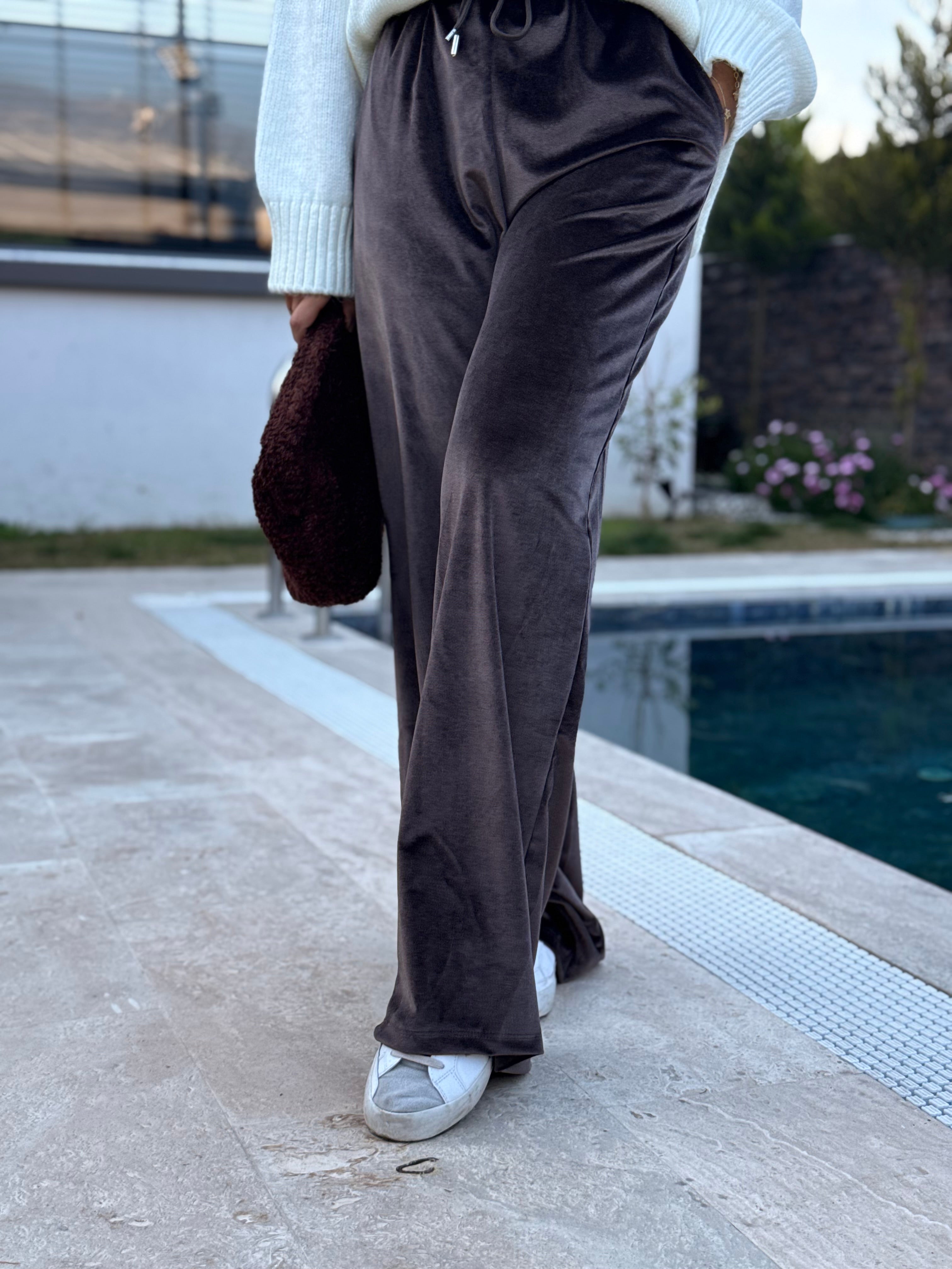 Kahve Kadife Pantolon