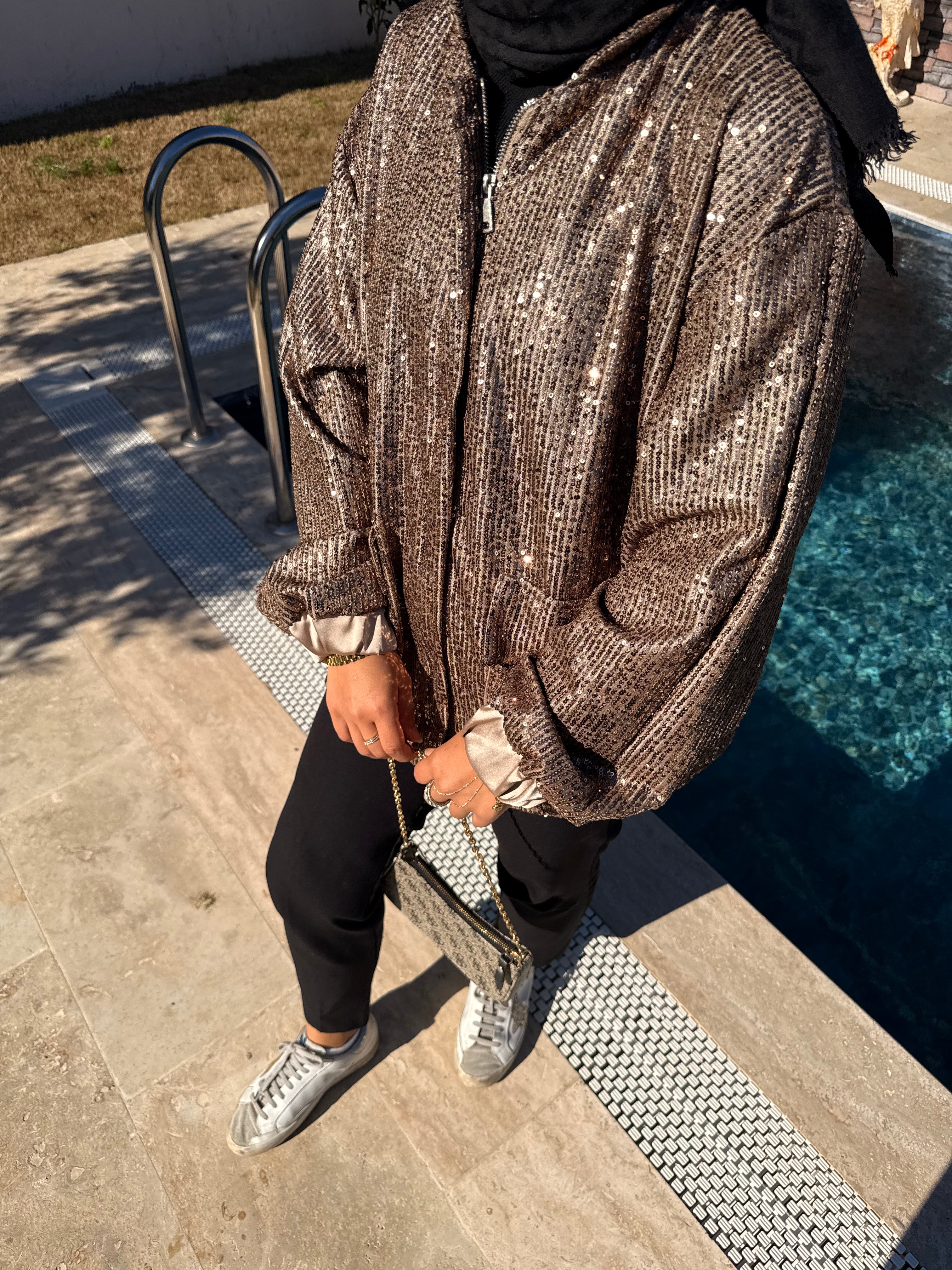 Payet Ceket- Bronze Glam